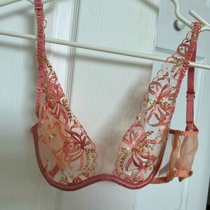 Agent Provocateur sheer, lace bra.